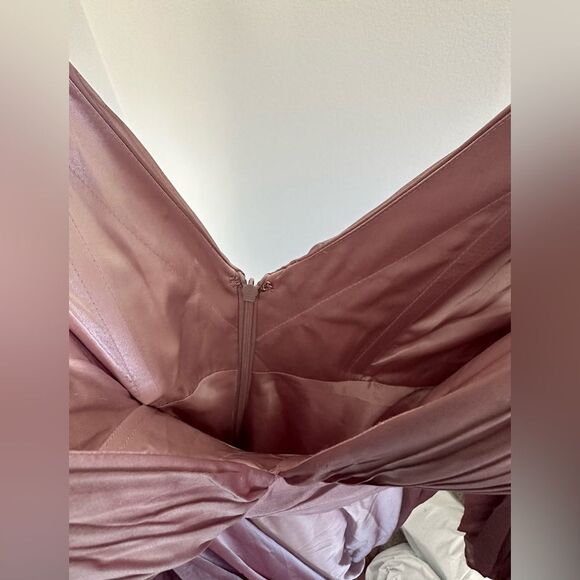 Mac Duggal | 67414 Chiffon Open Sleeve A Line Gown Size 2 NEW - Picture 12 of 13